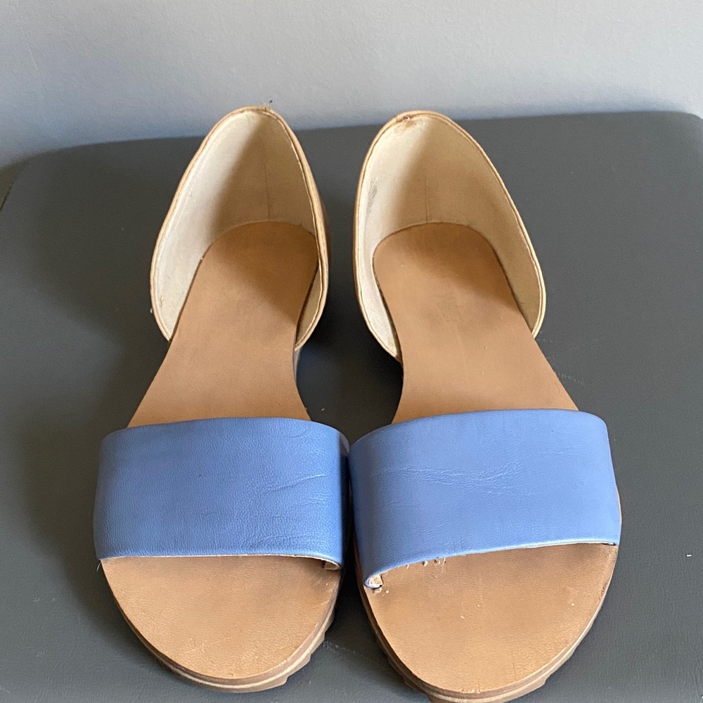 Nine West Blue and Tan Women's Sandals